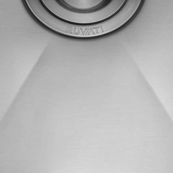 Stainless Steel 32 in. Single Bowl Undermount 16-Gauge Offset Drain Kitchen Sink