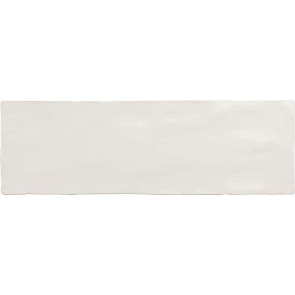 White 2.58 in. x 8 in. Polished Ceramic Subway Wall Tile (5.38 sq. ft./Case)