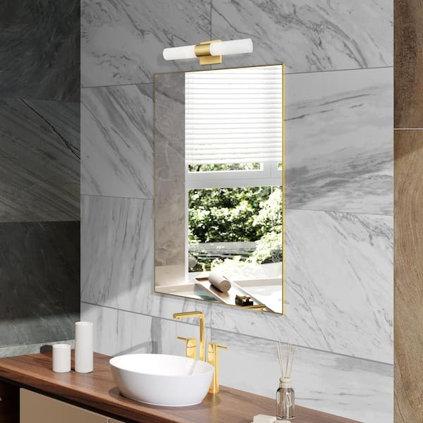 Aspen 2 Light Satin Brass ADA Bath Vanity