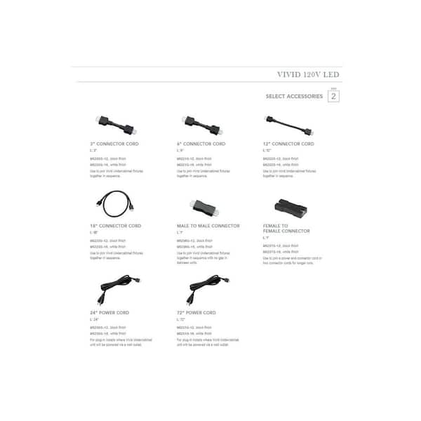 Vivid LED 30 in. LED 2700K White Under Cabinet Light