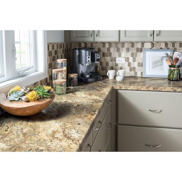 5 ft. x 12 ft. Laminate Sheet in 180fx Lapidus Brown with Radiance Finish