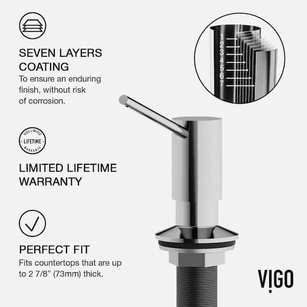 Braddock Kitchen Soap Dispenser in Chrome