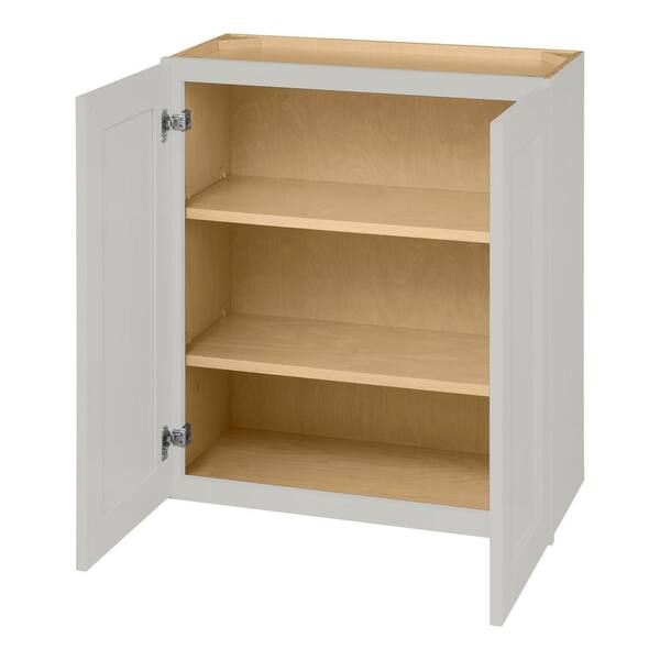 Avondale 27 in. W x 12 in. D x 30 in. H Ready to Assemble Plywood Shaker Wall Kitchen Cabinet in Dove Gray