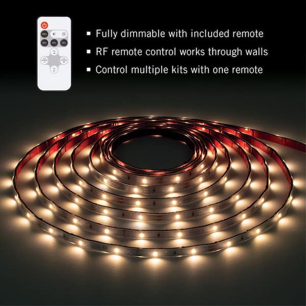 RibbonFlex Home 24 ft., 24-Volt 30LEDs/M Weatherproof Strip Light Kit, 3000K