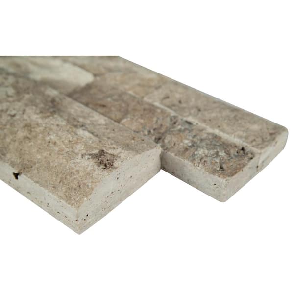 Philadelphia Ledger Panel 6 in. x 24 in. Natural Travertine Wall Tile (6 sq. ft. /case)