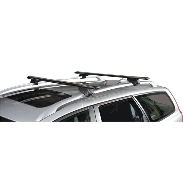 AirFlow2 65 in. 1 65 lbs. Capacity Aluminum Aero Cross Rail System Roof Rack BLACK