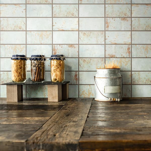 Biarritz Green 3 in. x 6 in. Ceramic Wall Tile (5.72 sq. ft./Case)