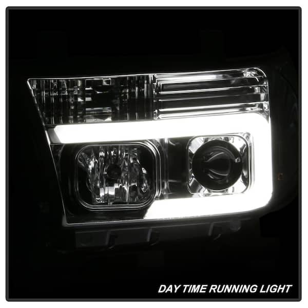 Toyota Tundra 07-13 / Toyota Sequoia 08-13 Version 2 Projector Headlights - Light Bar DRL - Chrome