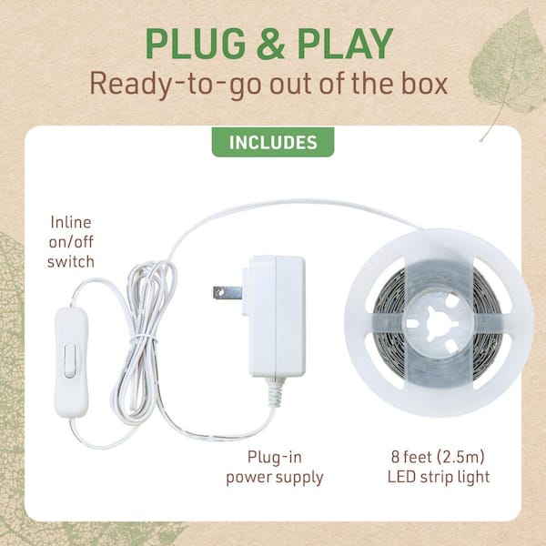 Warm White LED Strip Light Kit