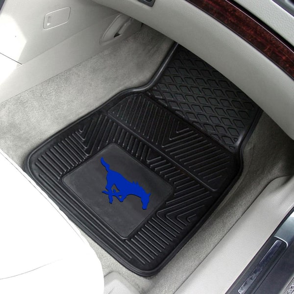 SMU Mustangs 17 in. x 27 in. Vinyl Car Floor Mat Set