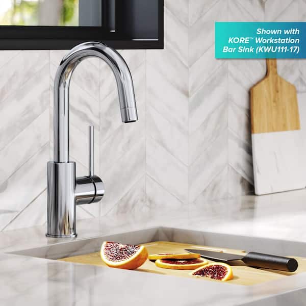 Oletto Single-Handle Kitchen Bar Faucet in Chrome