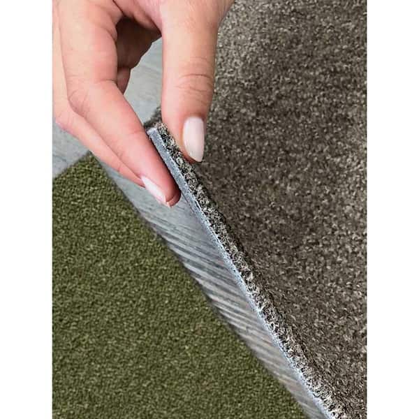 DIP Residential/Commercial Manzanilla Green 19.7 in. x 19.7 Loose Lay Carpet Tile (4 Tiles/Case) 10.7 sq. ft.