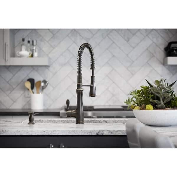 Bellera Single-Handle Semi-Professional Pull Down Sprayer Kitchen Faucet in Oil-Rubbed Bronze