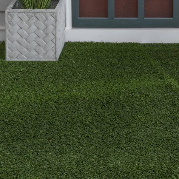 62 oz. 15 ft. Wide x Cut to Length Dark Field Olive Artificial Grass