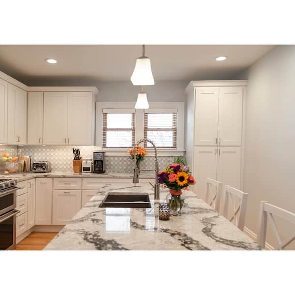 Brookings Plywood Ready to Assemble Shaker 18x34.5x24 in. 3-Drawer Base Kitchen Cabinet in White