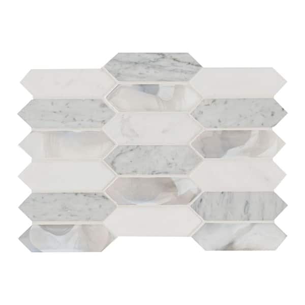 Cienega Springs 11 in. x 14.63 in. Mixed Glass Patterned Look Wall Tile (14.4 sq. ft./Case)