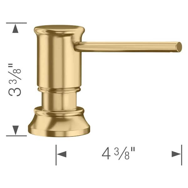 Empressa Deck-Mounted Soap/Lotion Dispenser in Satin Gold