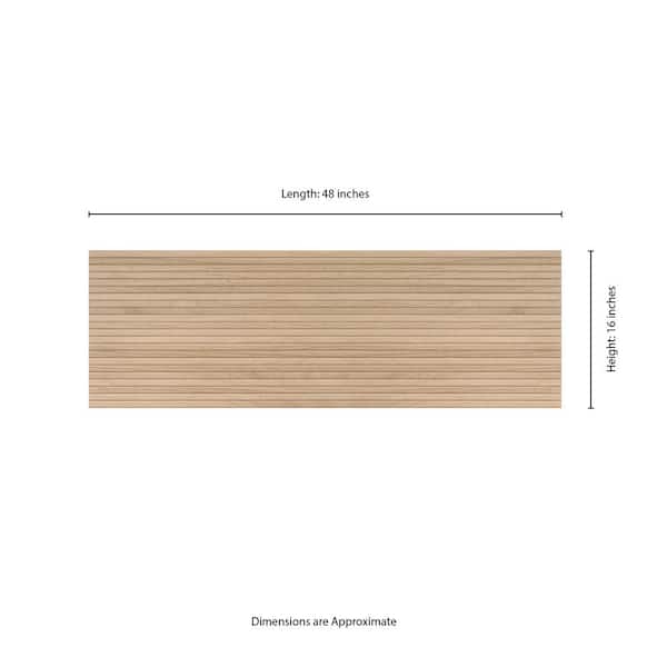 UrbanSlat Natural 16 in. x 48 in. Matte Ceramic Wall Tile (15.51 sq. ft./Case)