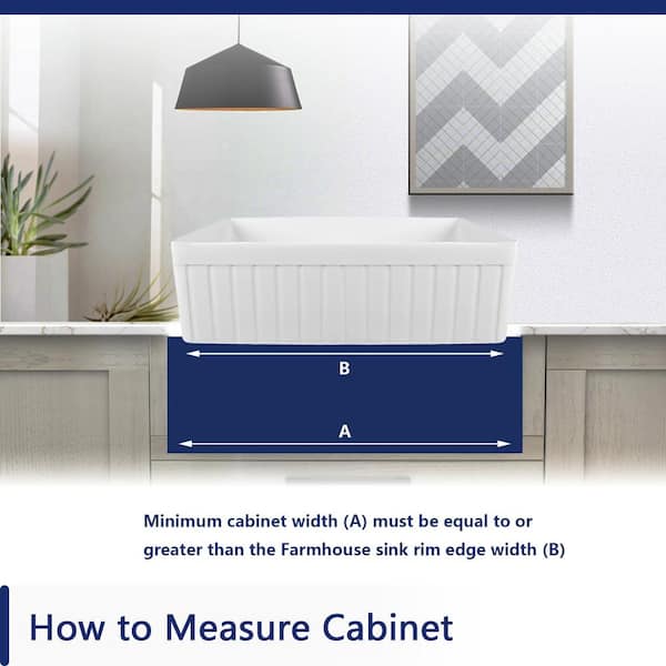 Solstice White Fireclay 33 in. L x 18 in. W Rectangular Single Bowl Farmhouse Apron Kitchen Sink with Grid and Strainer