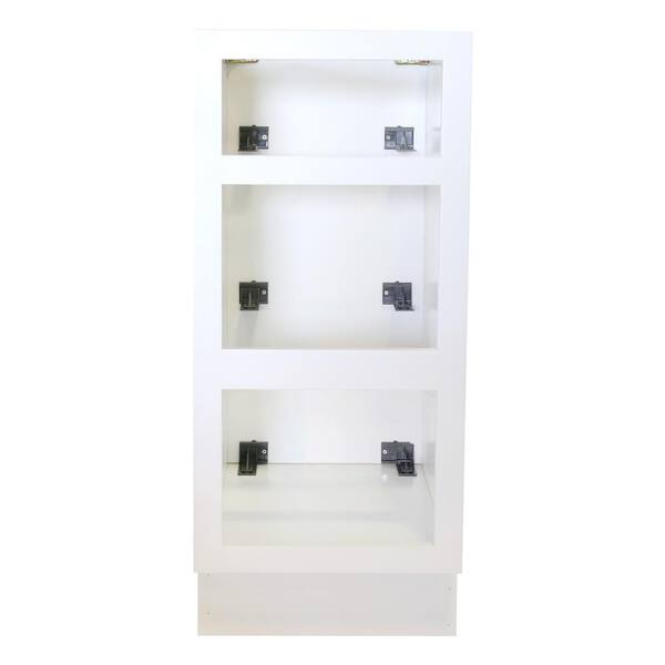 Ready to Assemble 15x34.5x24 in. Shaker Base with 1 Standard Drawer with 2 Deep Drawers in White