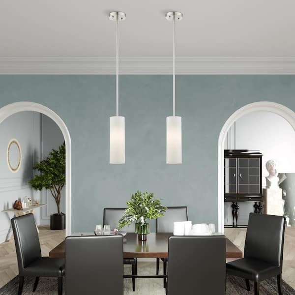 Mercury 1 Light Brushed Nickel Mini Pendant