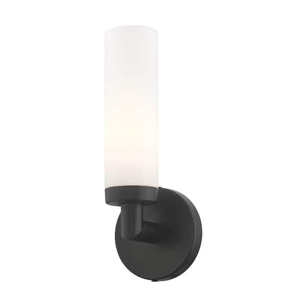 Aspen 1 Light Black ADA Single Sconce