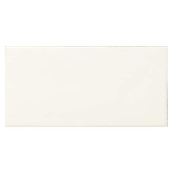 LuxeCraft White 4 in. x 8 in. Glazed Ceramic Subway Wall Tile (10.5 sq. ft./case)