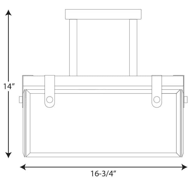 Glayse Collection 4-Light Brushed Nickel Semi-Flush Mount