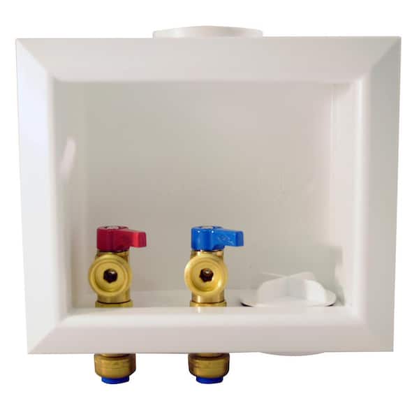 1/2 in. Brass Push-to-Connect x 3/4 in. Male Hose Thread Washing Machine Outlet Box
