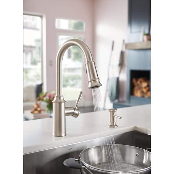 Glenshire Single-Handle Pull-Down Sprayer Kitchen Faucet with Reflex and Power Clean in Spot Resist Stainless