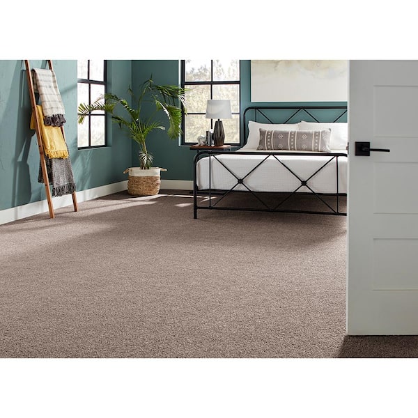 Huntcliff I Leather Bound Brown 31 oz. Triexta Texture Installed Carpet