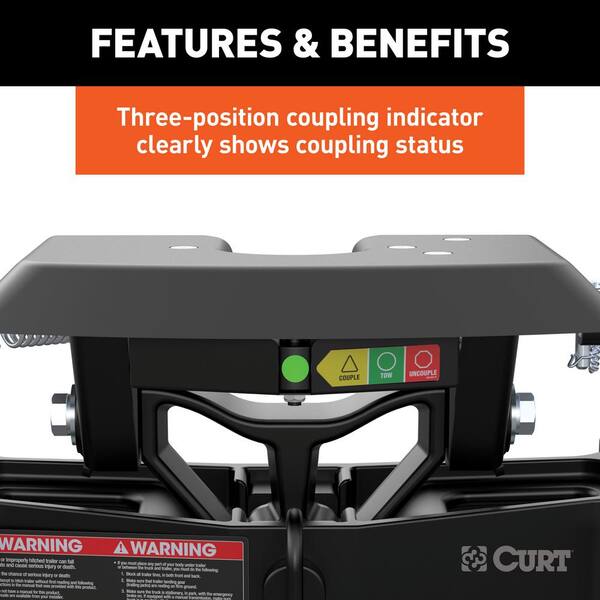 A25 5th Wheel Hitch, Select Silverado, Sierra 2500, 3500 HD, 8' Bed Puck System