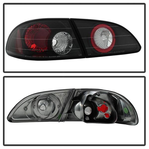 Toyota Corolla 98-02 Euro Style Tail Lights - Black