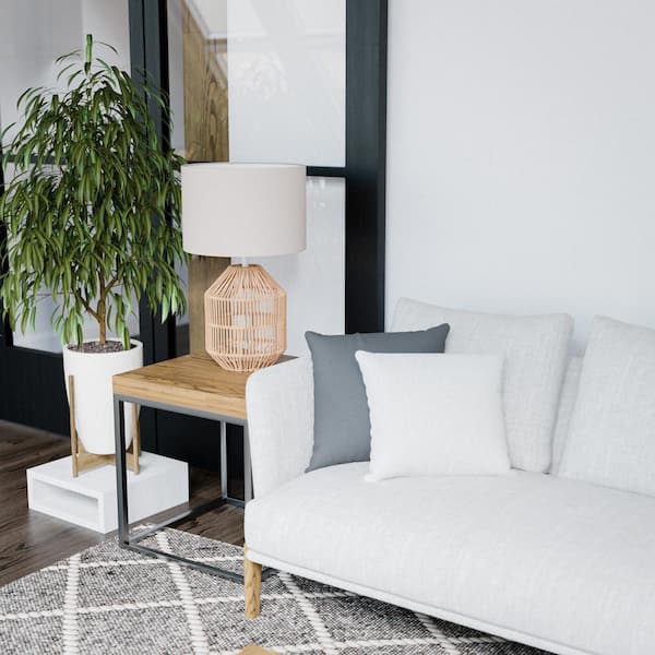 Quinton 24.5 in. Rattan Accent Lamp