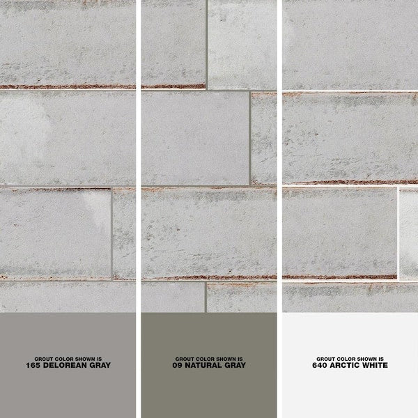 Moze Gray 3 in. x 12 in. 9 mm Ceramic Wall Tile (22-Piece) (5.38 sq. ft./ Box)