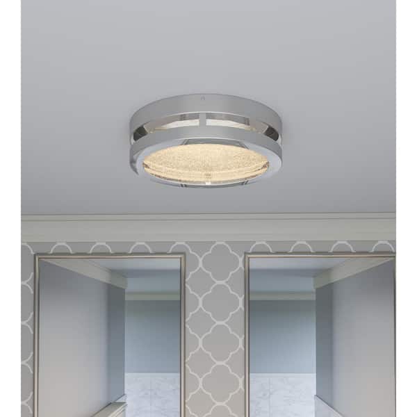 Sylvia 13 in. Polished Chrome LED Flush Mount