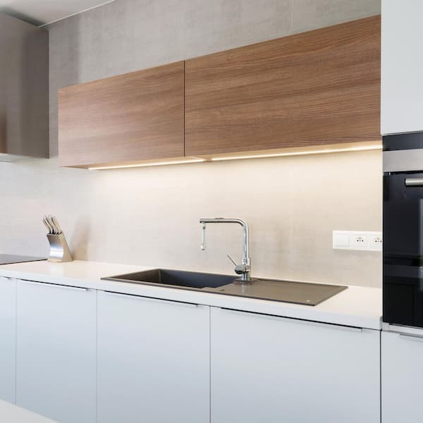 16 ft. Plug-In/Hardwire Cuttable/Linkable Integrated LED Bright White 3000K Indoor Seamless Tape Strip Light w/Remote