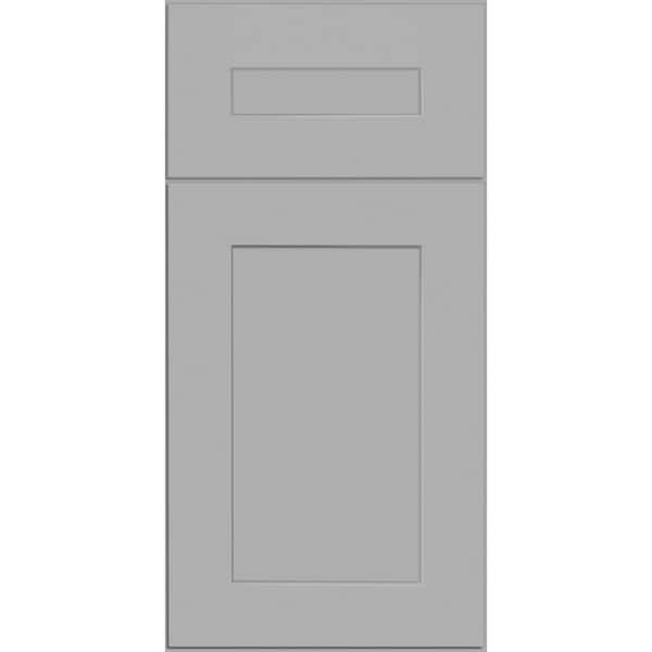 Tremont Pearl Gray Painted Plywood Shaker Assembled Bath Linen Kitchen Cabinet Sf Cl 24 in W x 21 in D x 84 in H