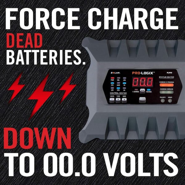 12/24V 10 Amp Intelligent Battery Charger, Battery Maintainer