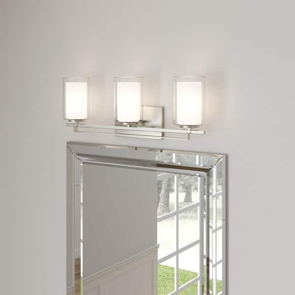 Parsons Studio 3-Light Brushed Nickel Bath Light
