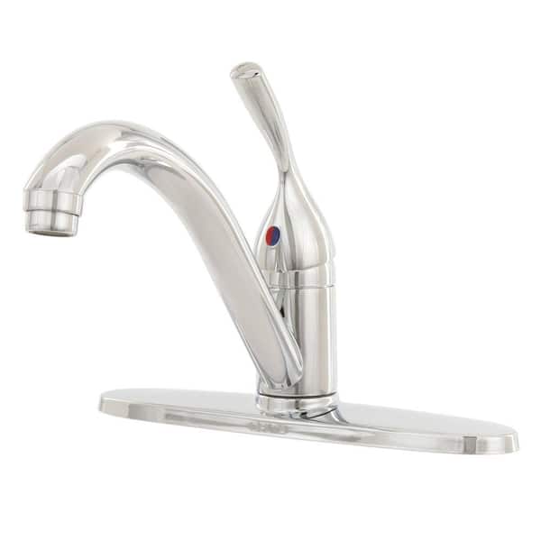 Classic Single-Handle Standard Kitchen Faucet in Chrome