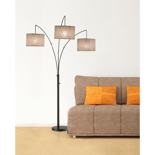 Trinity 82 in. Antique Bronze Arc Lamp