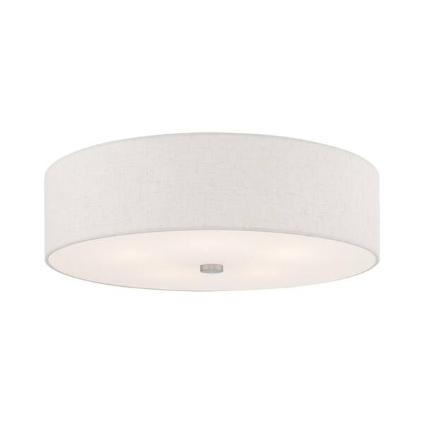 Mercury 5 Light Brushed Nickel Semi Flush Mount