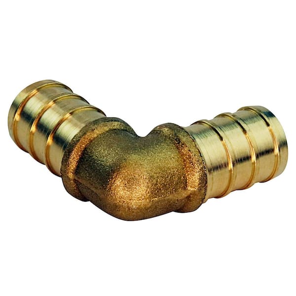 1/2 in. Brass PEX-B Barb 90-Degree Elbow Pro Pack (40-Pack)