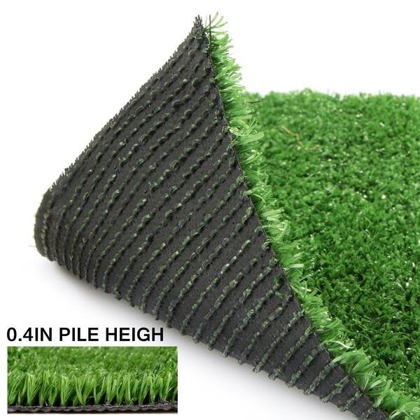 0.4in Pile Height 13 ft. x 105 ft. Green Artificial Grass Turf