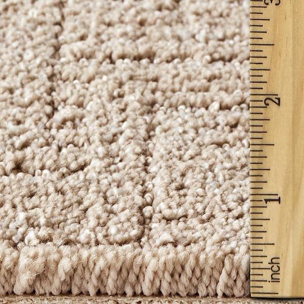 Lake Mohr  - Moonbeam - Beige 45 oz. Triexta Pattern Installed Carpet