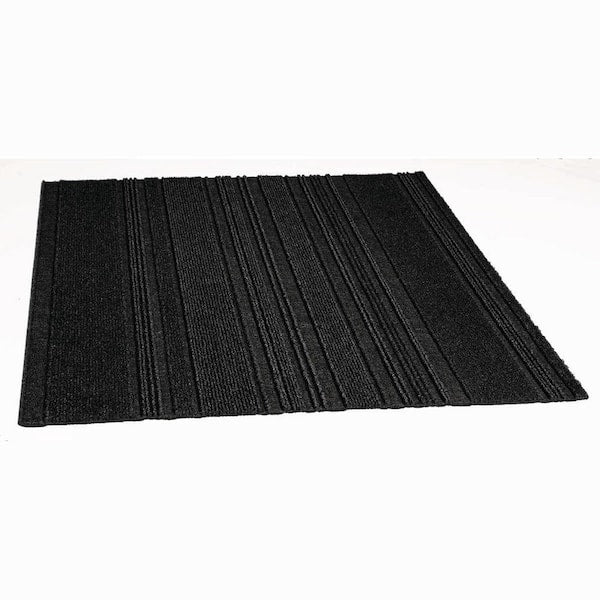 Adirondack Black Ice Commercial 24 in. x 24 Peel and Stick Carpet Tile (15 Tiles/Case) 60 sq. ft.