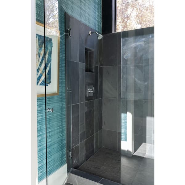 Montauk Black 6 in. x 24 in. Gauged Slate Floor and Wall Tile (10 sq. ft./Case)