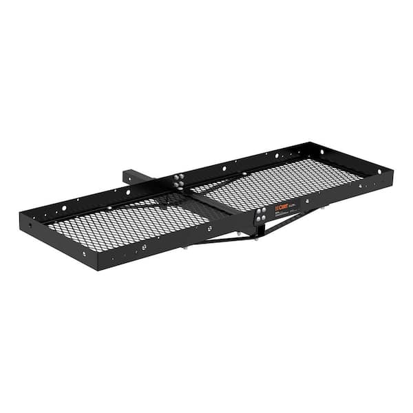500 lb. Capacity 60 in. x 20 in. Black Steel Tray Cargo Carrier (Folding 2 in. Shank)