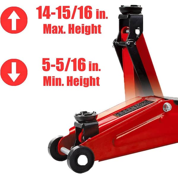 2.5-Ton Trolley Floor Jack with Carrying Case
